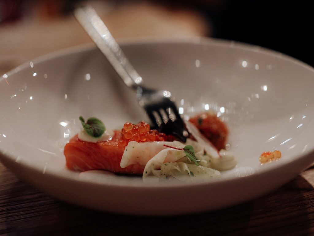 Kaviar mit Lachs