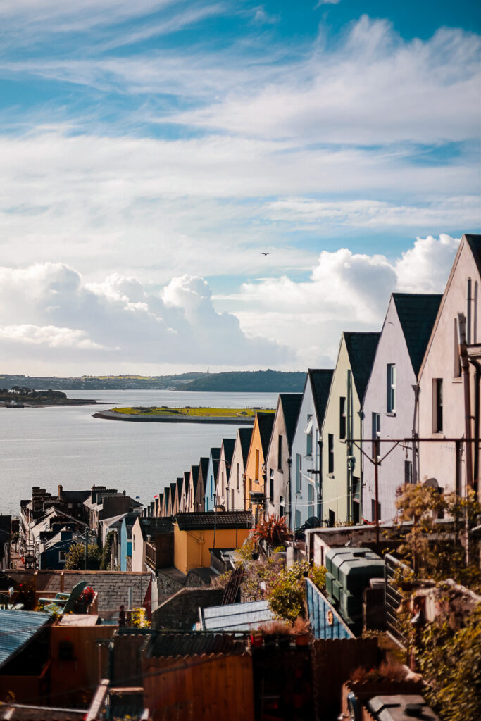 bunte Häuserfassade von Cobh